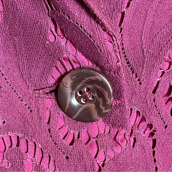 CAbi Frolic lace plum berry blazer jacket style #128 size 8 - Picture 8 of 10